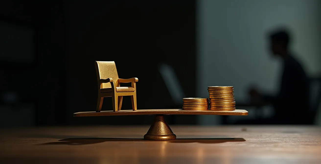 Axe Symbolique & Métaphorique : Balance équilibrant santé des salariés et performance économique